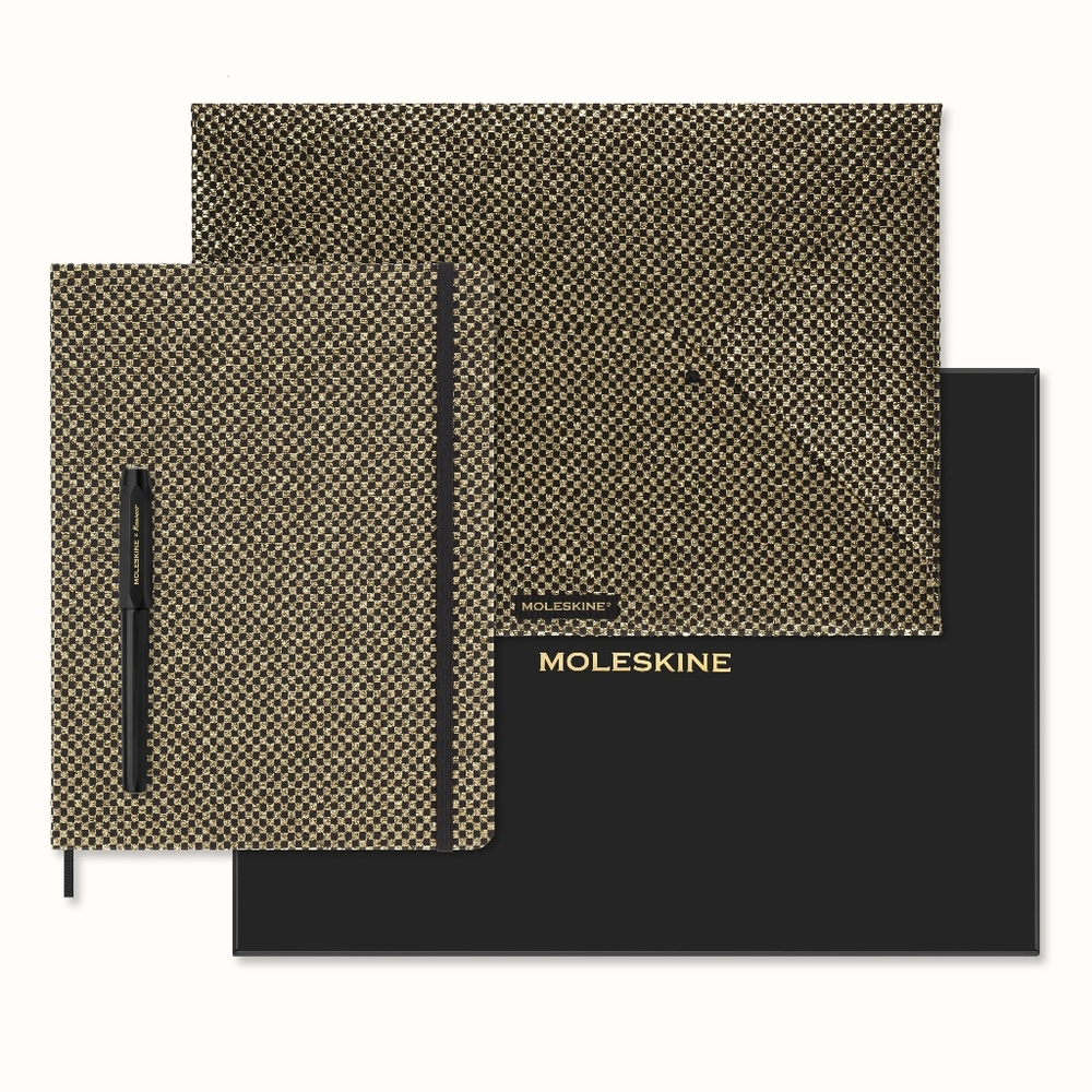 Moleskine // Shine Collector's Notebook & Pen Set // Gold - Picture 2 of 9